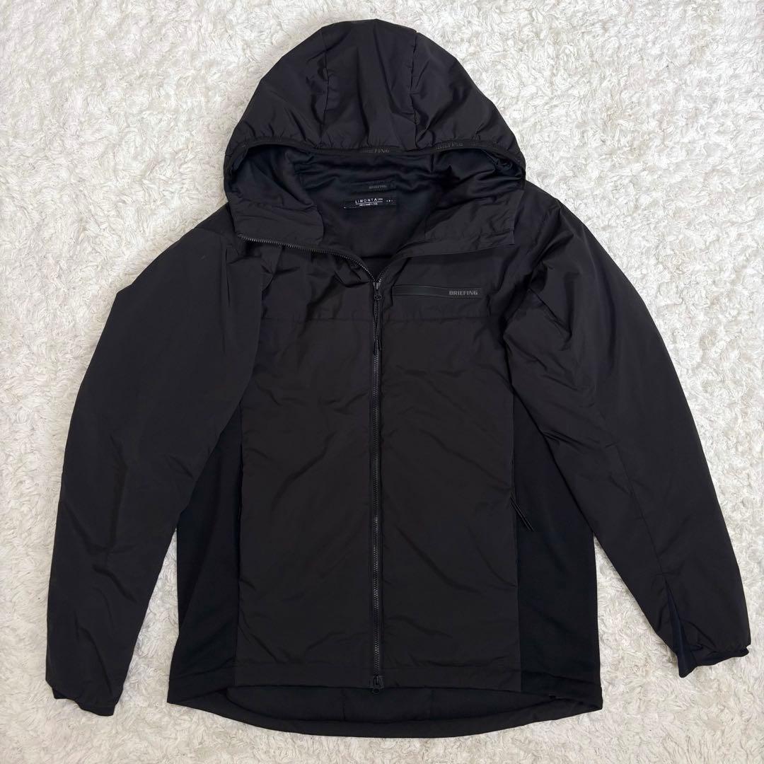 超希少✨ブリーフィング リモンタパッディドパーカ 中綿 L ブラック フード