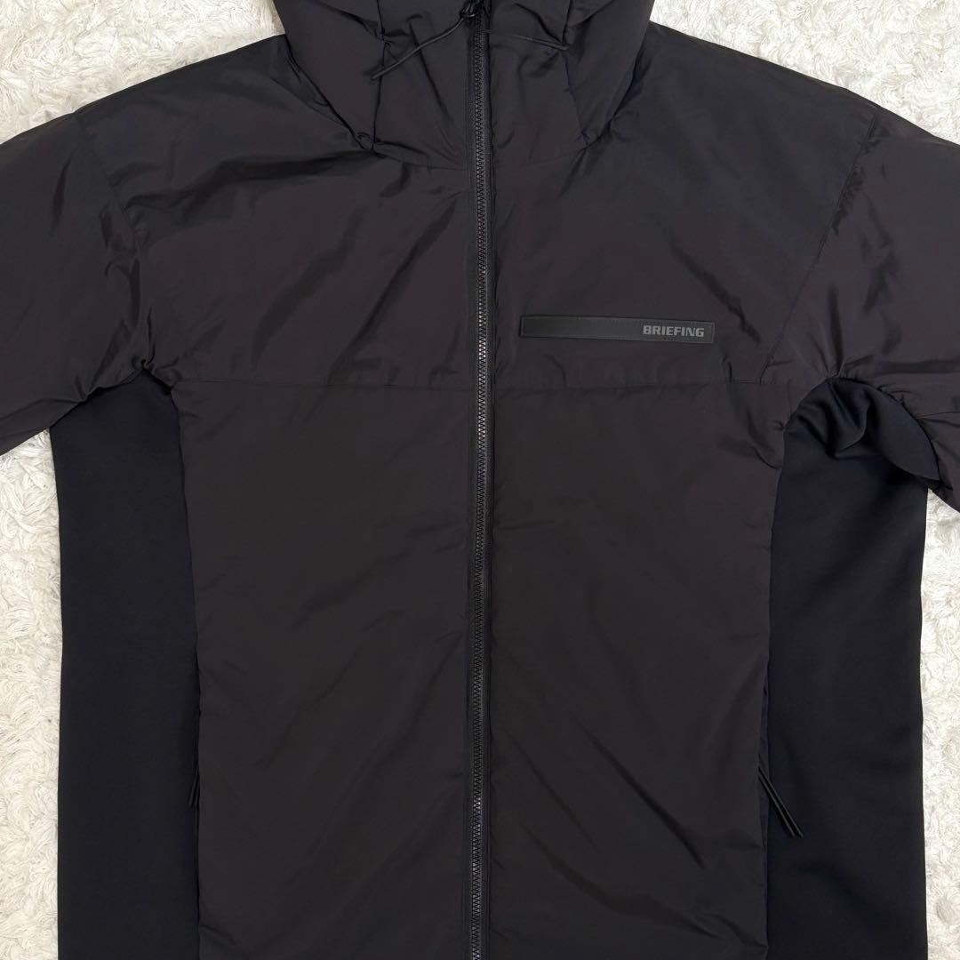超希少✨ブリーフィング リモンタパッディドパーカ 中綿 L ブラック フード