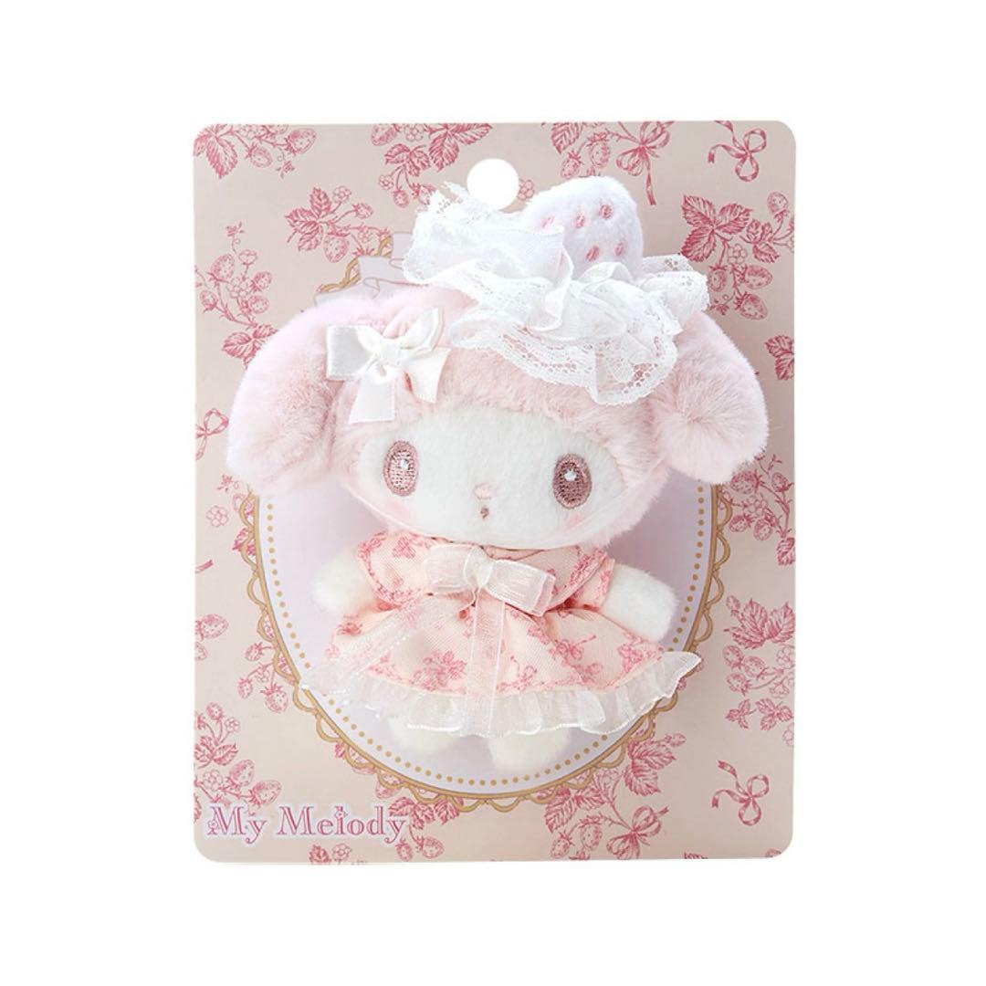 サンリオ♡マイメロディ 白いちごのティータイム マスコット&ポーチ&ブローチ