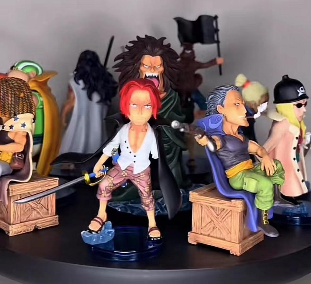 ワンピース YZ 赤髪海賊団 9点 ガレージキット ガレキ スタチューフィギュア