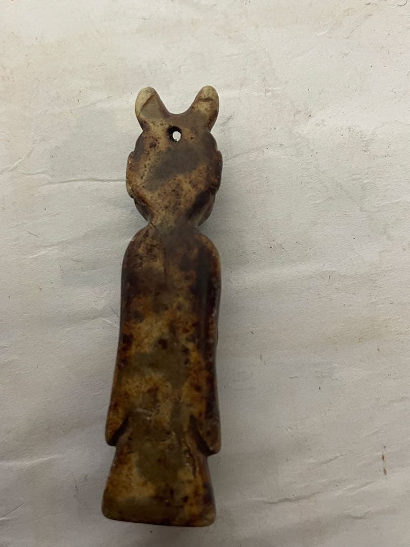 玉石彫刻　時代人形　提げ物　根付　アンティーク