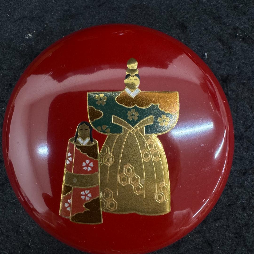 茶道具 中谷秀斉　二節句棗 共箱二重箱 共布　美品