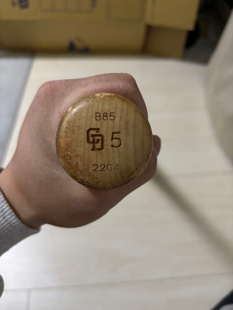 NPBミズノプロ木製バット中日ドラゴンズ5番実使用バット