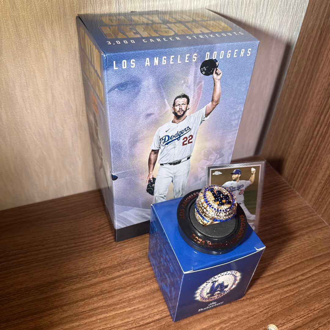 CLAYTON KERSHAW 3000奪三振記念ボブルヘッド　リング豪華セット