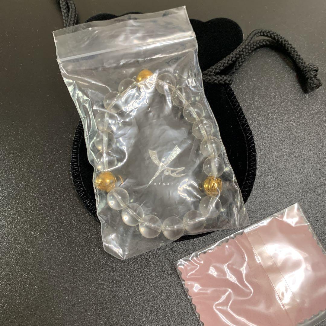 矢沢永吉 ストーンプレス Zスター クリスタル ゴールド ブレスレット