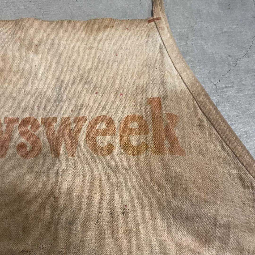 40s ニュースペーパー　ワークエプロン　ビンテージ　apron vintage