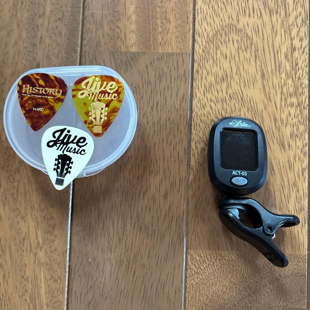 バスカーズエレキギター 青紫、付属品付き