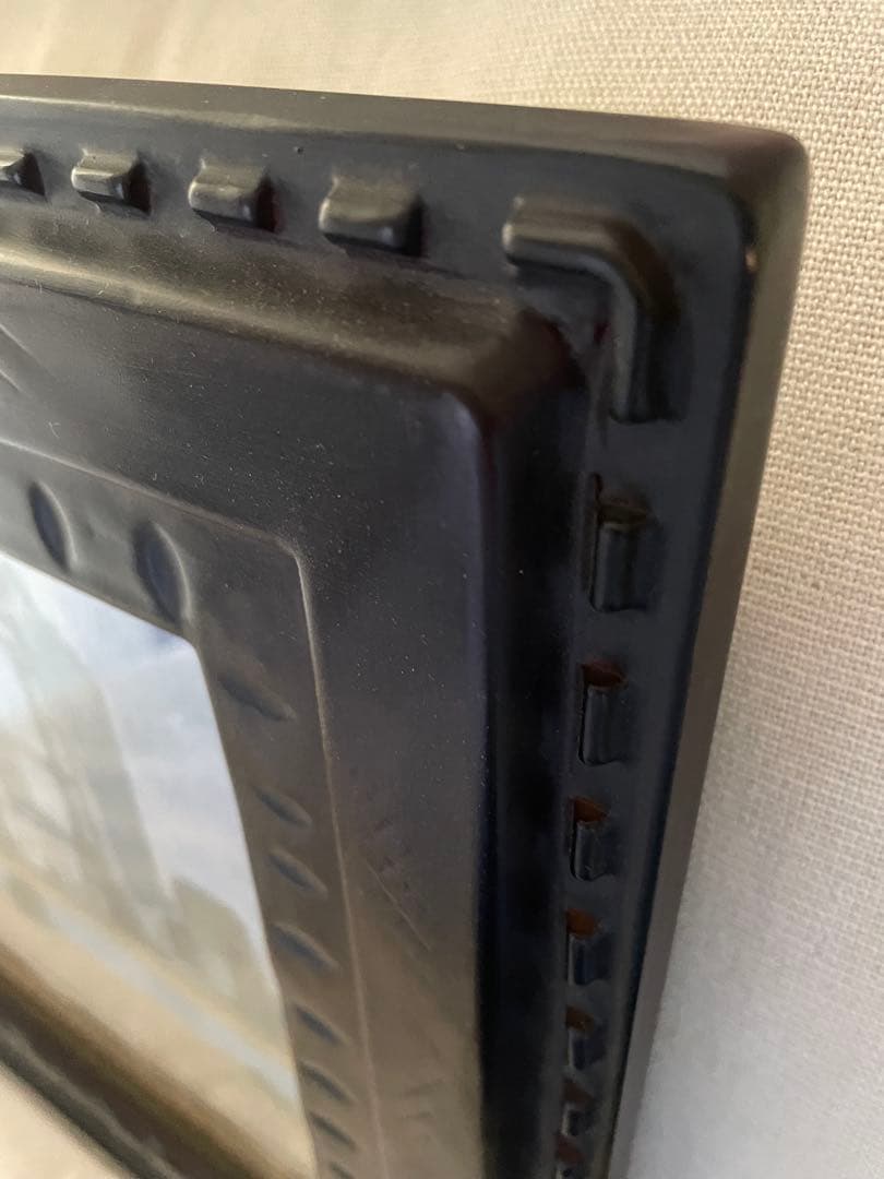 油彩画　木のフレーム付き　F4