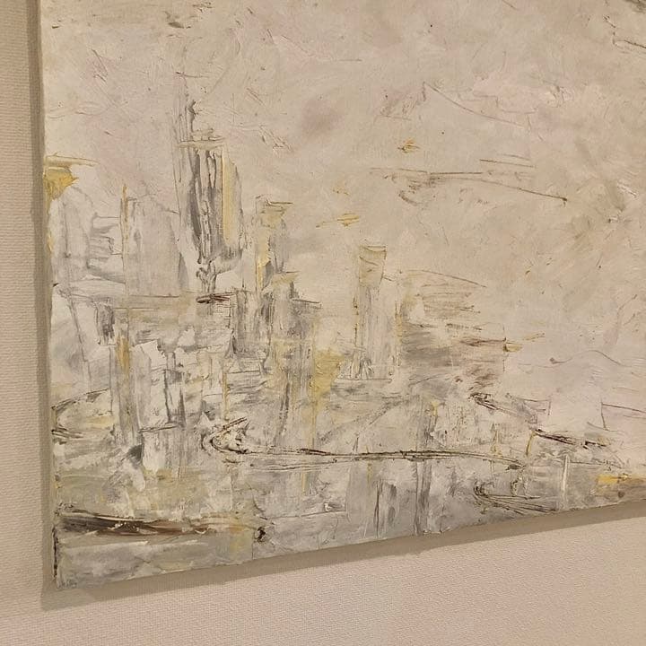 大判油絵・港区海岸の景色