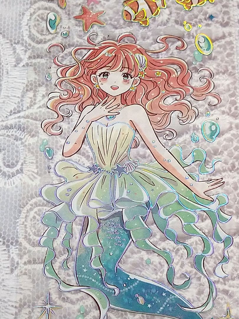 ✩SALE✩J345＃海洋之泪(镭射银)当季限定切り売り海外人物マステ女の子