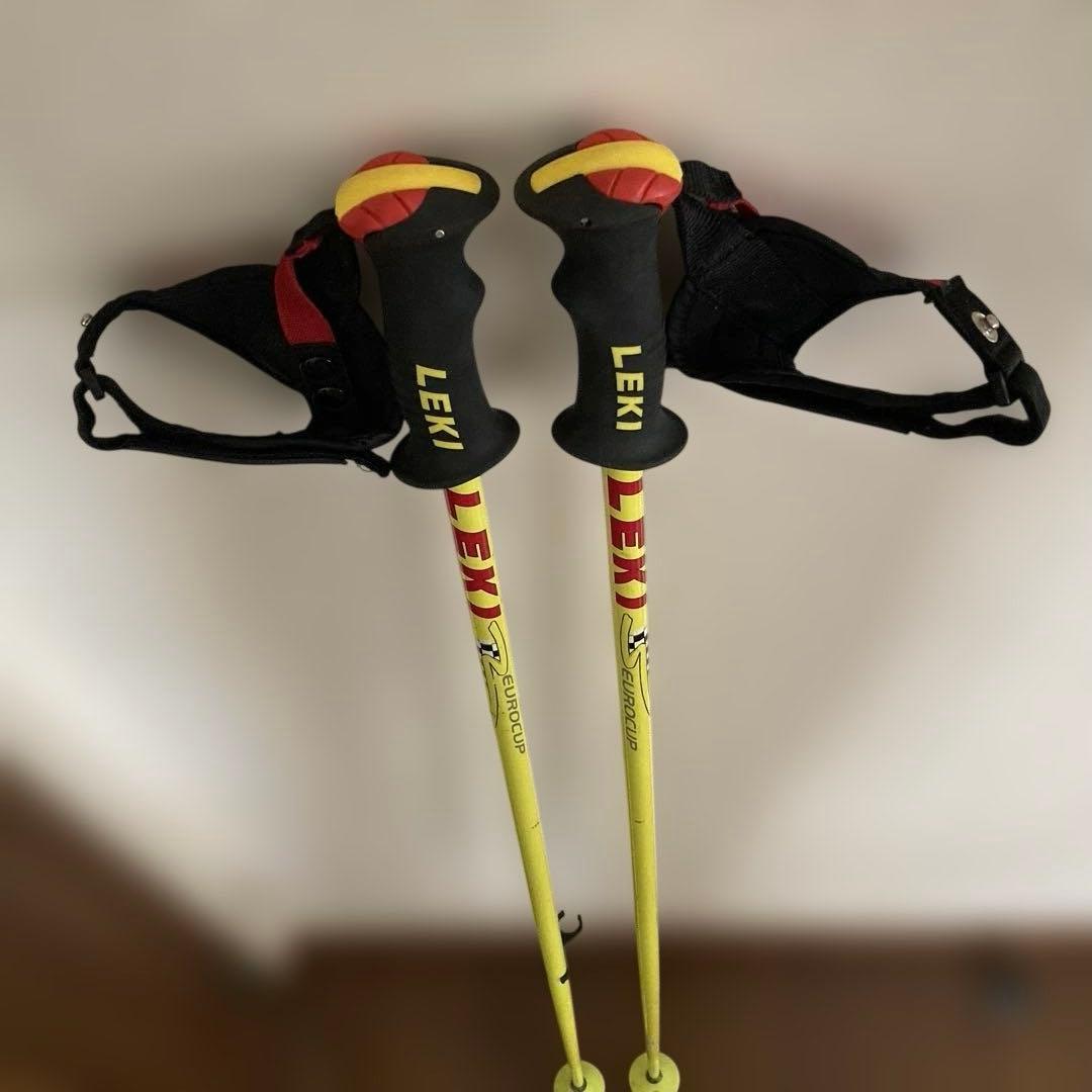 LEKI スキーポール EUROCUP トリガーストラップ付　実測110cm