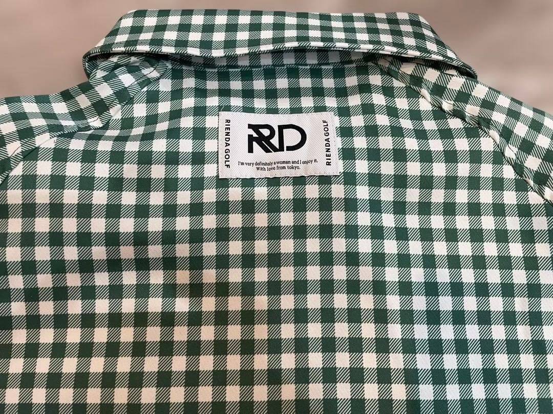 リエンダゴルフ　ギンガムチェック　ブルゾンMサイズ新品