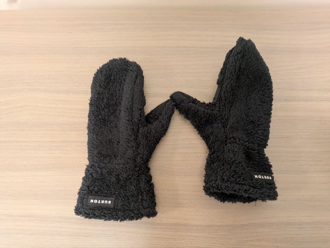 美品3時間使用バートンスノーボードグローブハイファイブミトンパープル紫