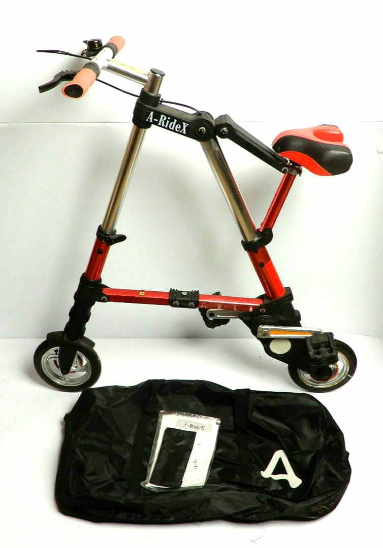 折り畳み式自転車 A-RideX レッドカラー