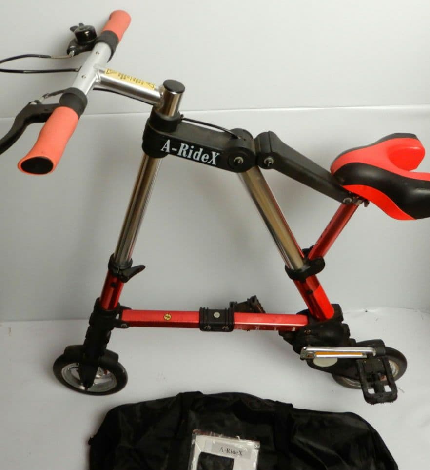 折り畳み式自転車 A-RideX レッドカラー