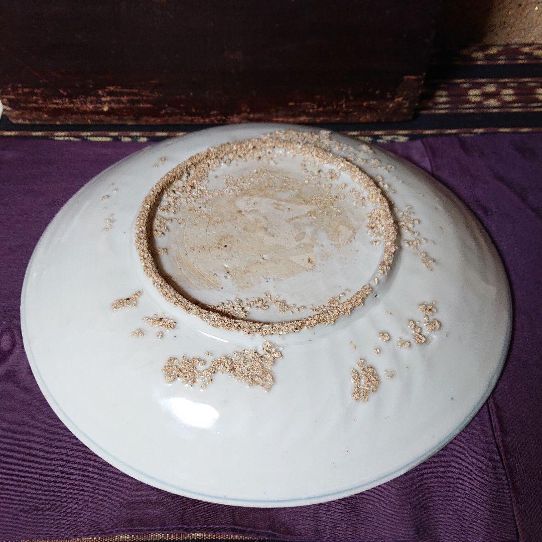 古染付 花鳥紋 皿 明時代