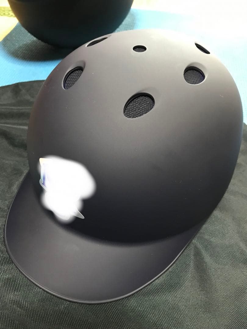 ミズノ　Mサイズオーダーキャッチャー用硬式ヘルメット　艶消しネイビー