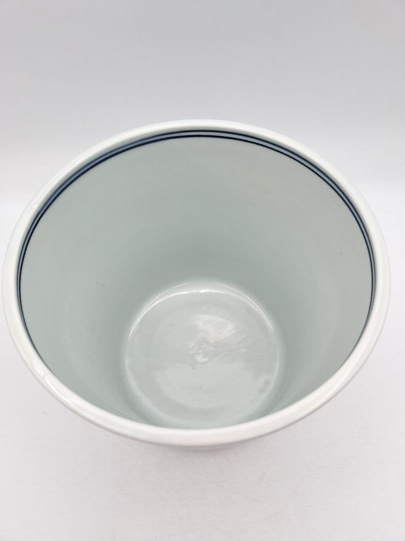 b626 水指 染付 オランダ写 西村徳泉 木箱 茶道具 古物