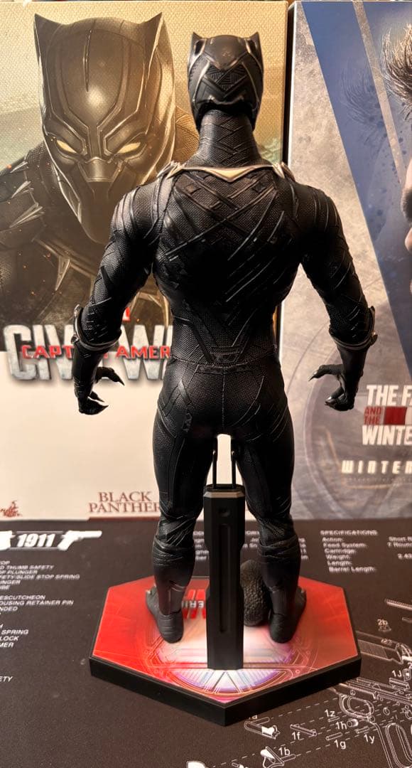 ホットトイズ ブラックパンサー 交換用ヘッド付き 美品