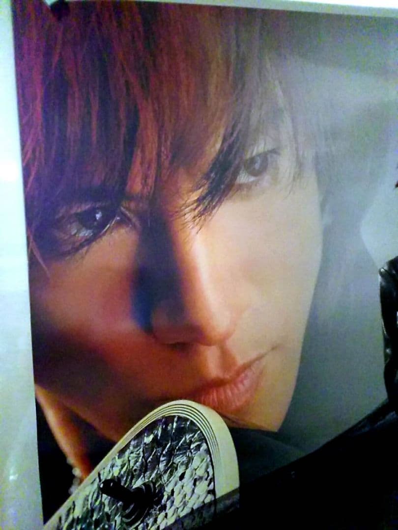 SUGIZO非売品ESP最高傑作ポスター革ジャケット革パン美ボディー腹筋ヘソ出し