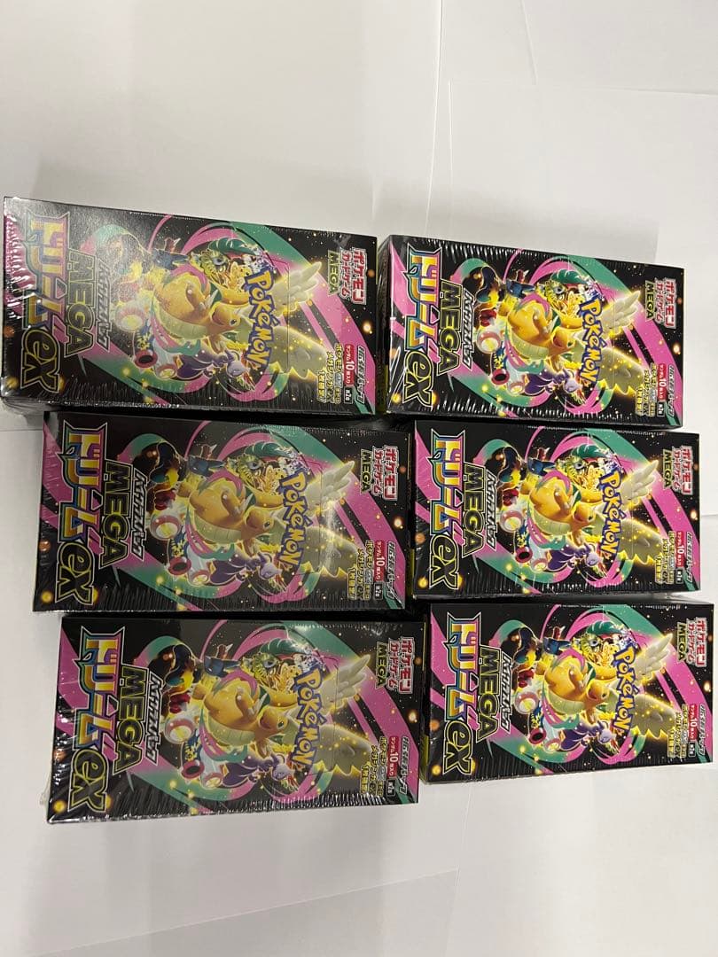 シュリンク付きポケモンカードMEGA ハイクラスパック　ドリーム ex6BOX
