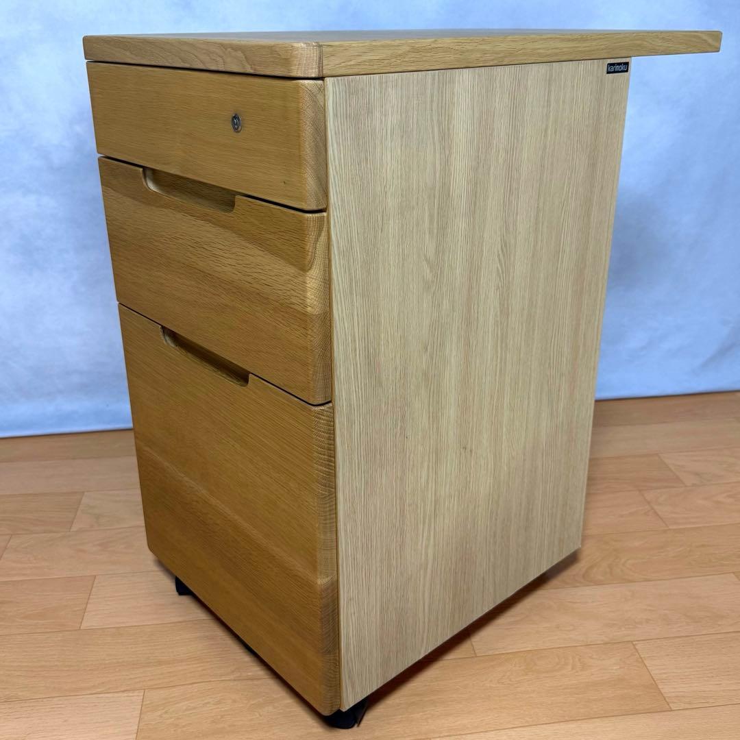 カリモク家具 ピュアナチュール デスクワゴン SU0377 ピュアオーク