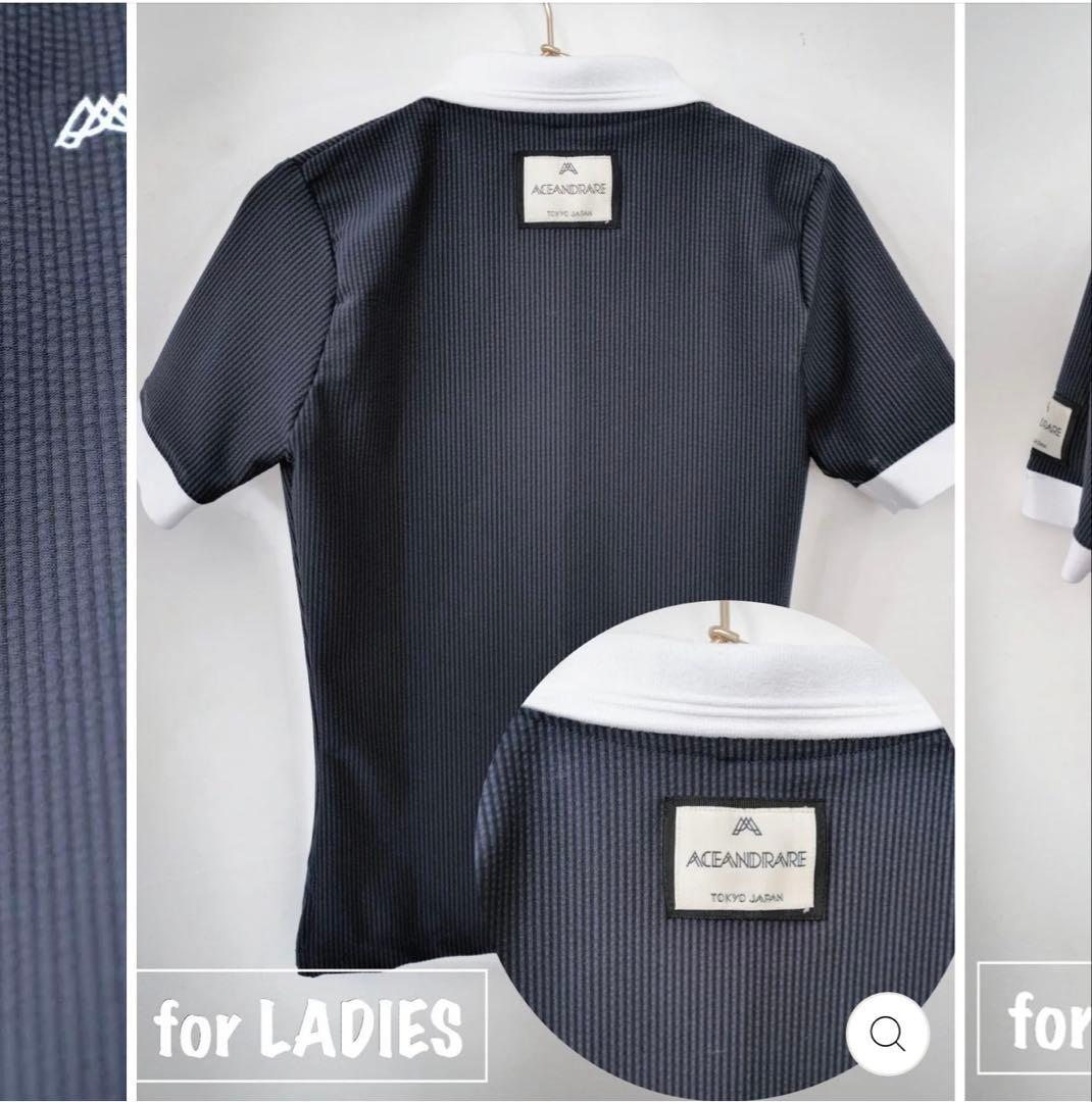 エースアンドレア　ポロシャツ　ネイビー