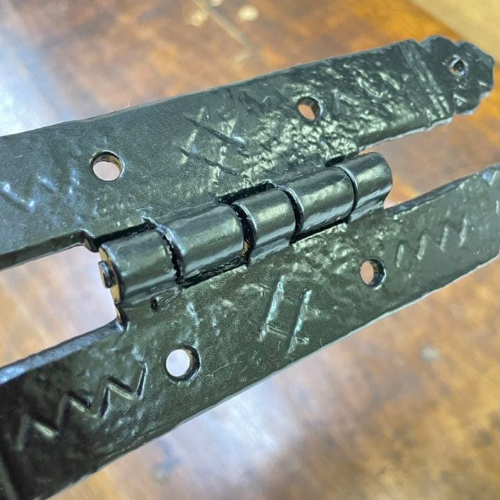 イギリスアンティーク アイアンのヒンジ ペア ドアの蝶番 カークパトリック