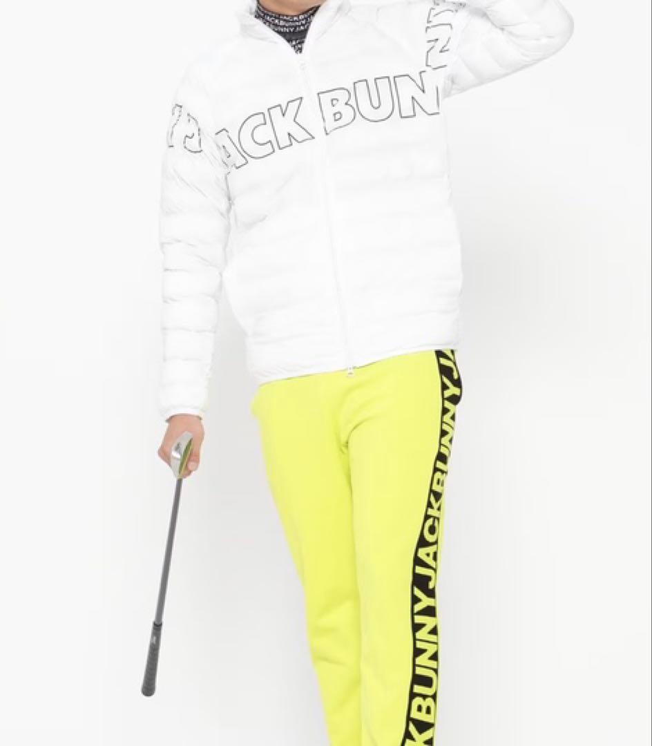 新品 パーリーゲイツ ジャックバニー ナイロンタフタ袋織 中綿ブルゾン(4)M白