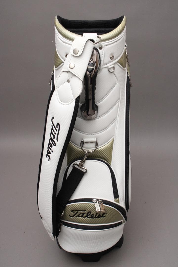 【美品】 タイトリスト キャディバッグ《8型》カート 5分割 ホワイト