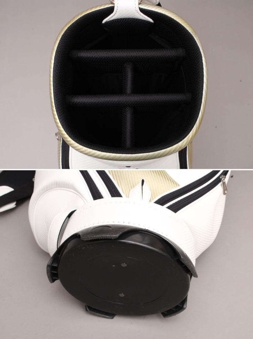 【美品】 タイトリスト キャディバッグ《8型》カート 5分割 ホワイト