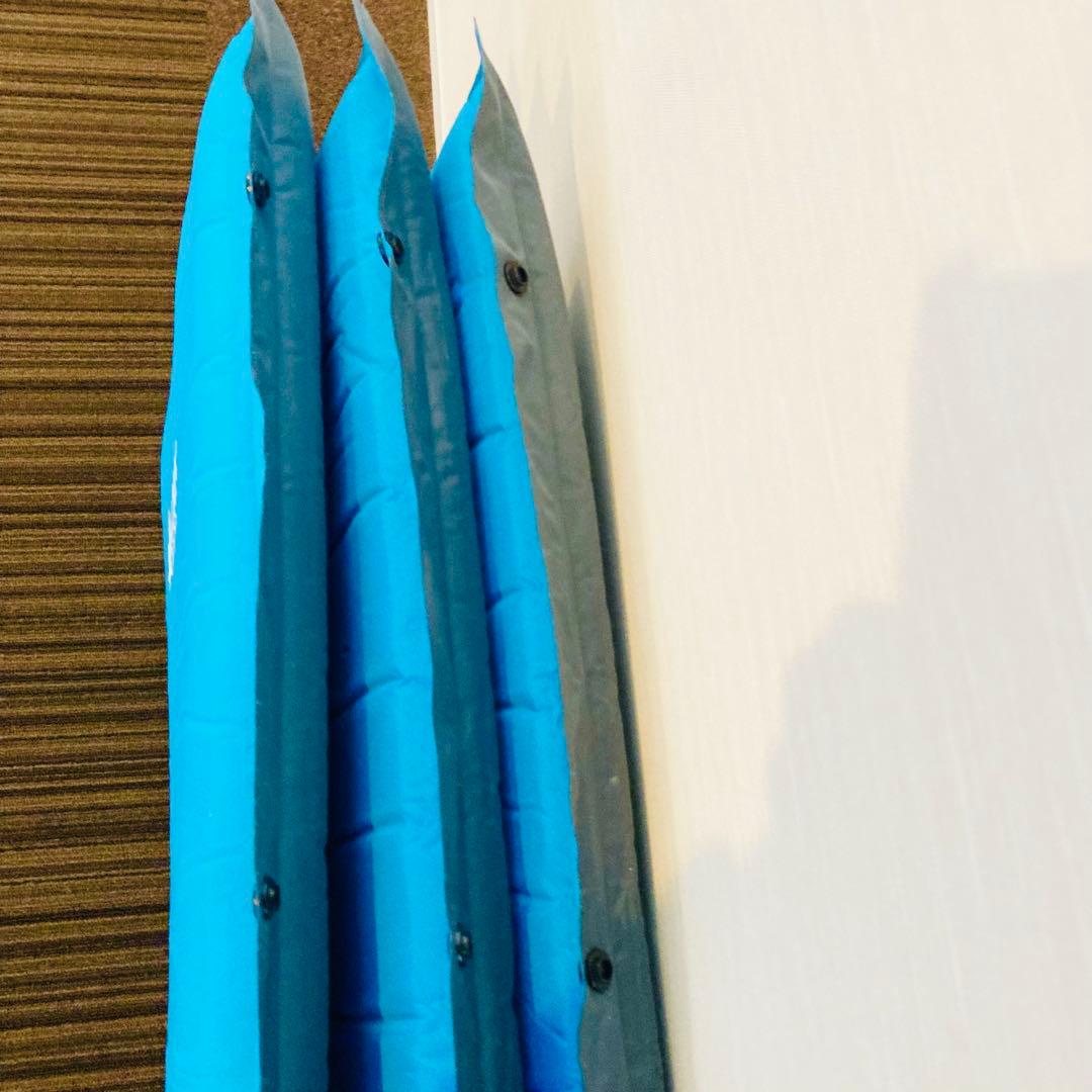 [美品]LOGOS インフレーターマット ソロ 3セット補修キット付き連結可能