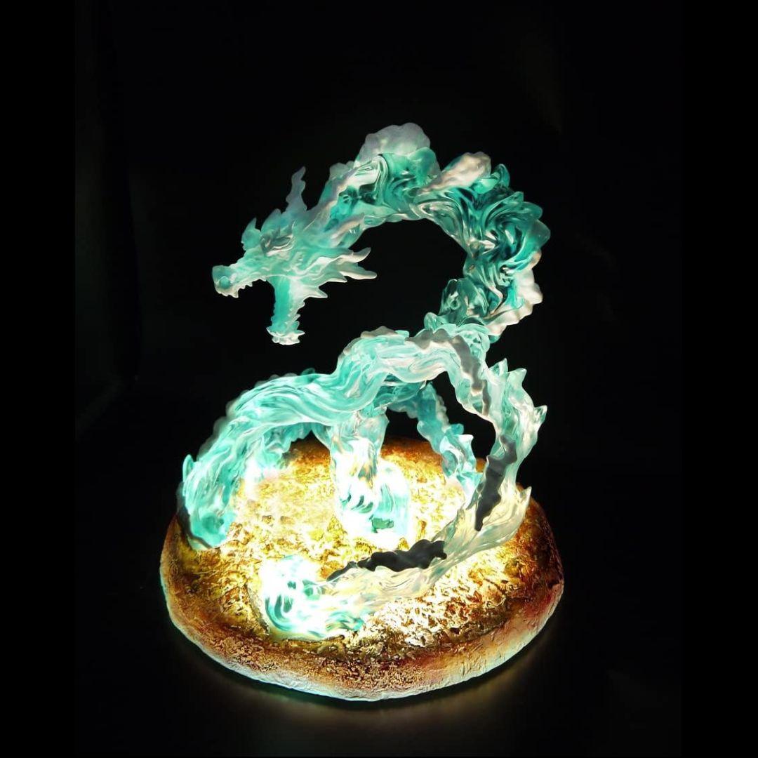 【お宝】 WATER DRAGON EFFECT ドラゴン 発行 台座 水流龍