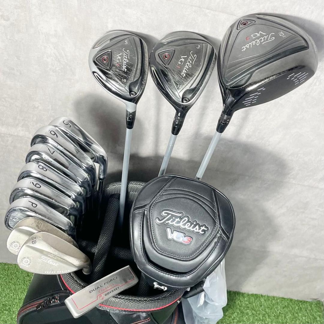 【バッグ新品】タイトリスト VG3 ゴルフクラブセット メンズ 12本 右 S