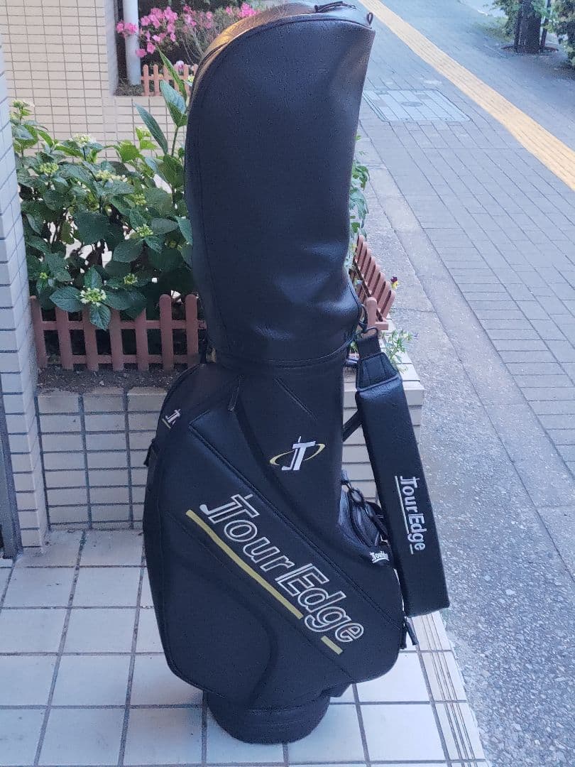 希少 TOUR EDGE キャディーバッグ ゴルフバッグ ブラック ツアーエッジ