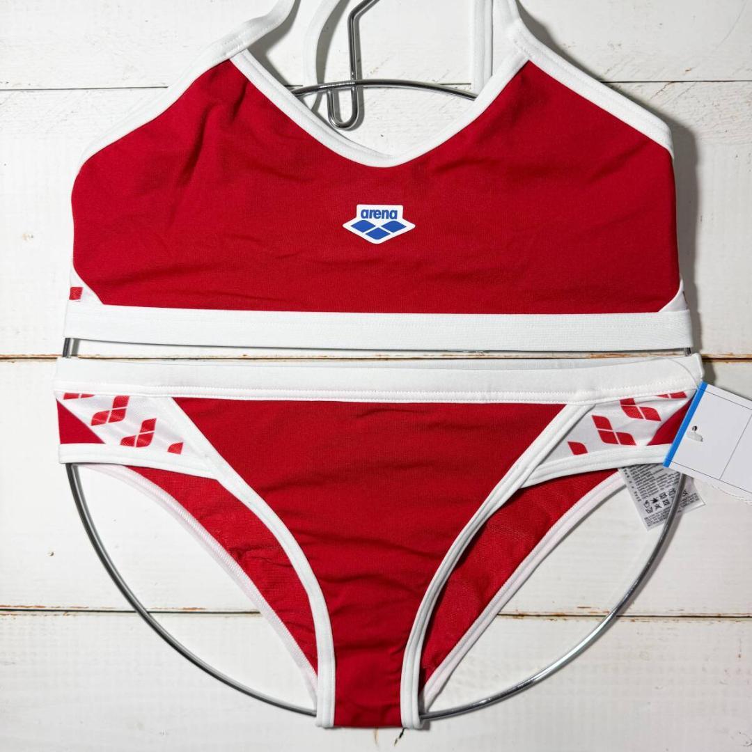 Arena 女性用 ビーチバレー ツーピース ビキニ ブルマ Red USA32