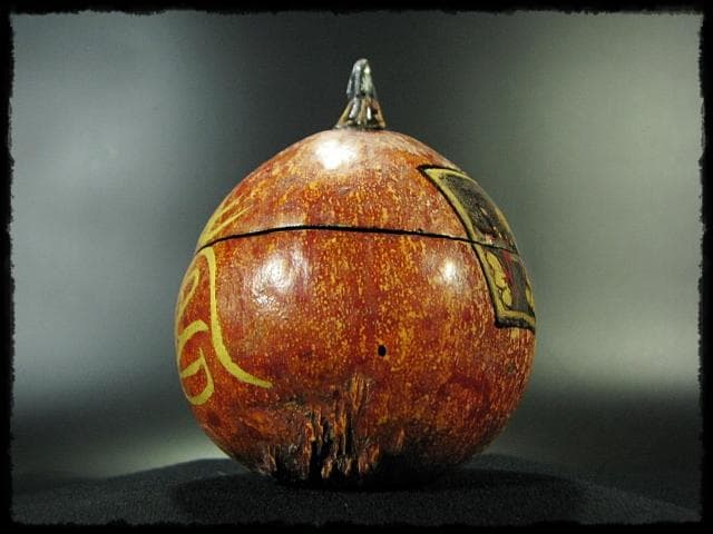 田中 篁秋 可忘茶 かぼちゃ 茶入 茶道具 e139