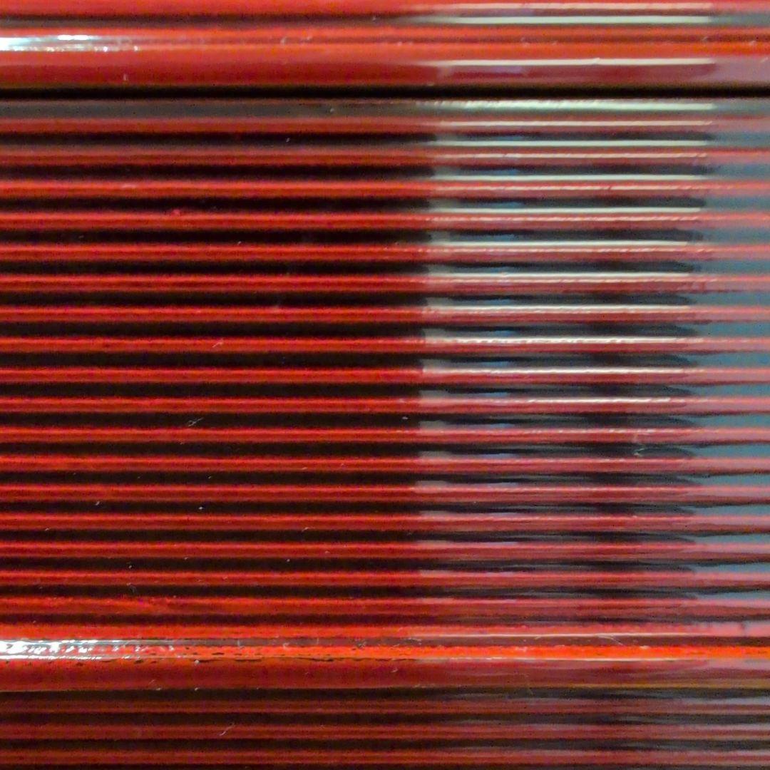 輪島塗 塗師大家静峰造 面取 縁高重 5段重 共箱