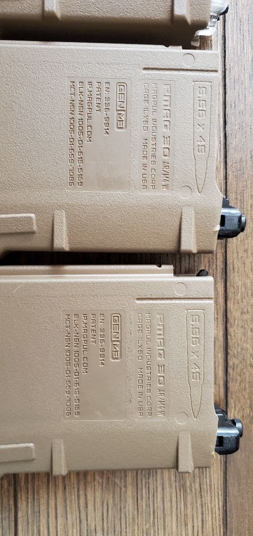実物 MAGPUL PMAG Gen3 トレポン 加工品 4本セット FDE