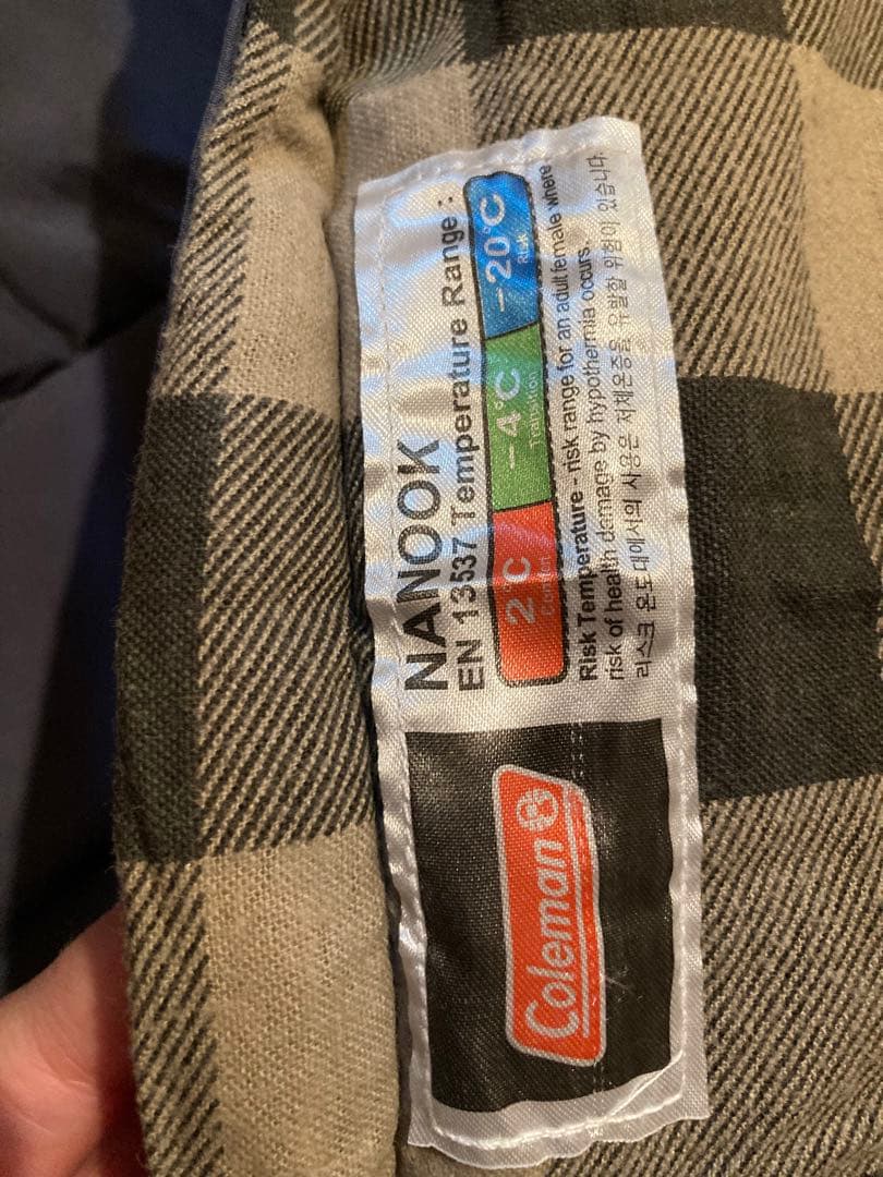 Coleman 寝袋 ネイビー 2個セット