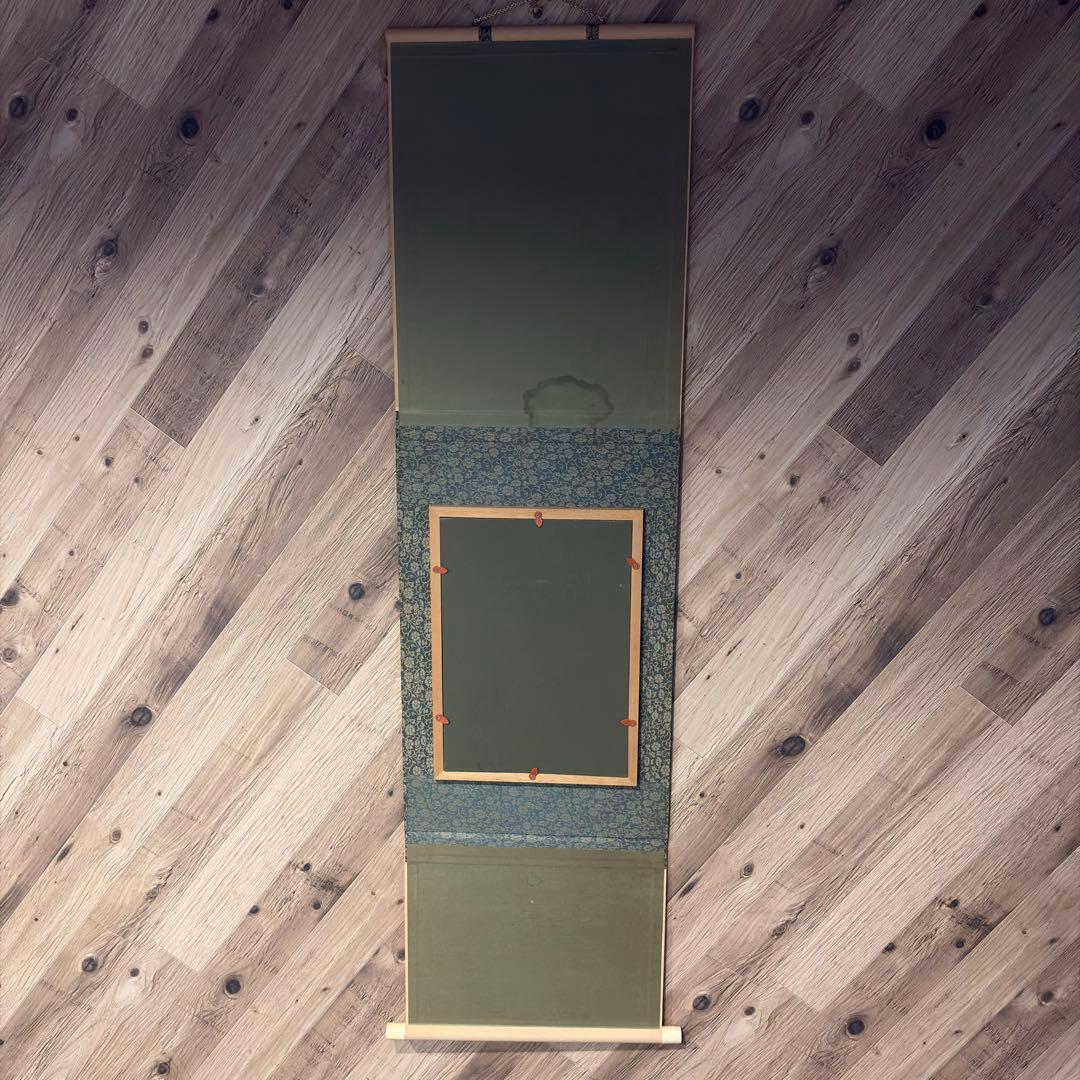 掛軸 陶磁画 応接間 玄関 茶室 書斎 装飾品 工芸品 置物 雀 鶉 梅 竹