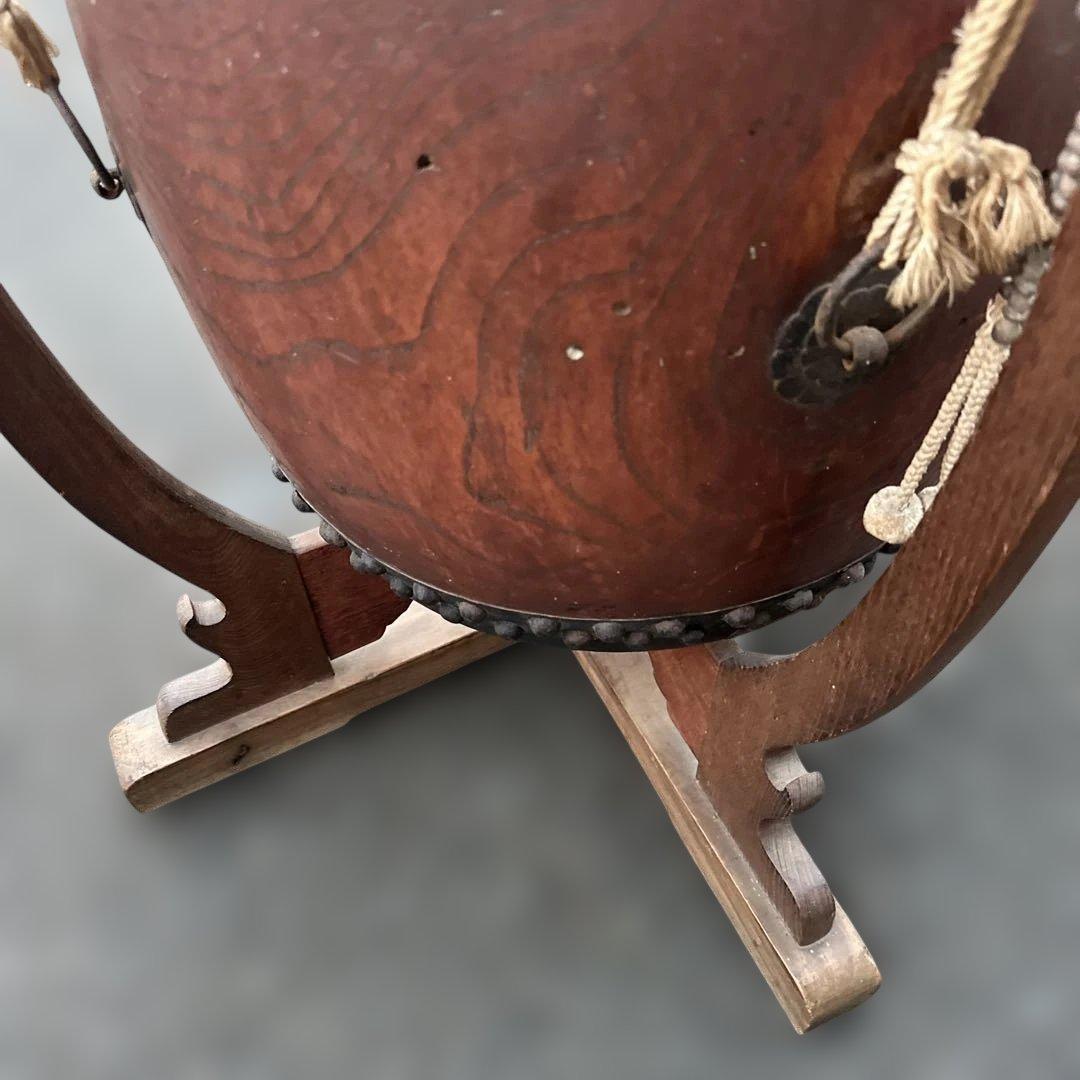 瞬間的お値下げ❣️和太鼓 木製 スタンド付き