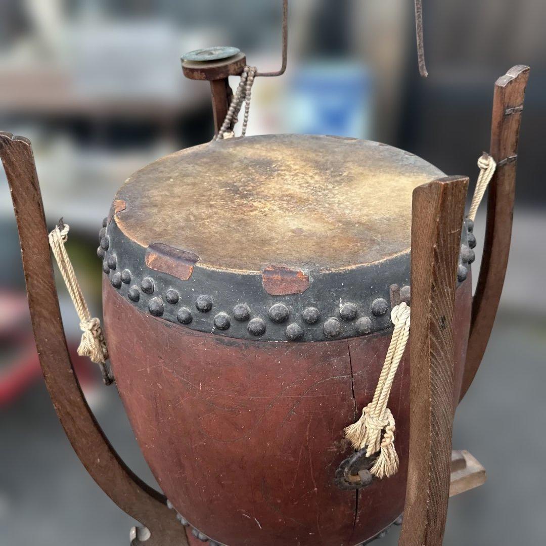 瞬間的お値下げ❣️和太鼓 木製 スタンド付き