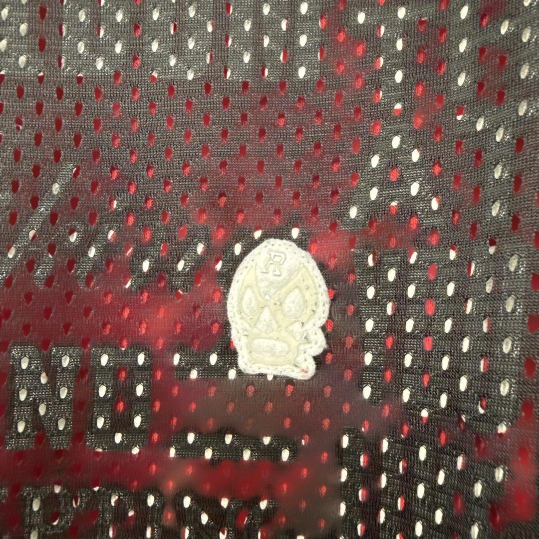 Russeluno ラッセルノ トレーナー 黒×レッド メッシュ　メンズ