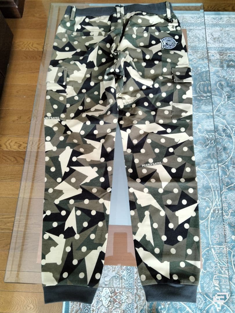 【新品・未使用タグ付き】PEARLY GATESラグウォーム カモドット柄パンツ