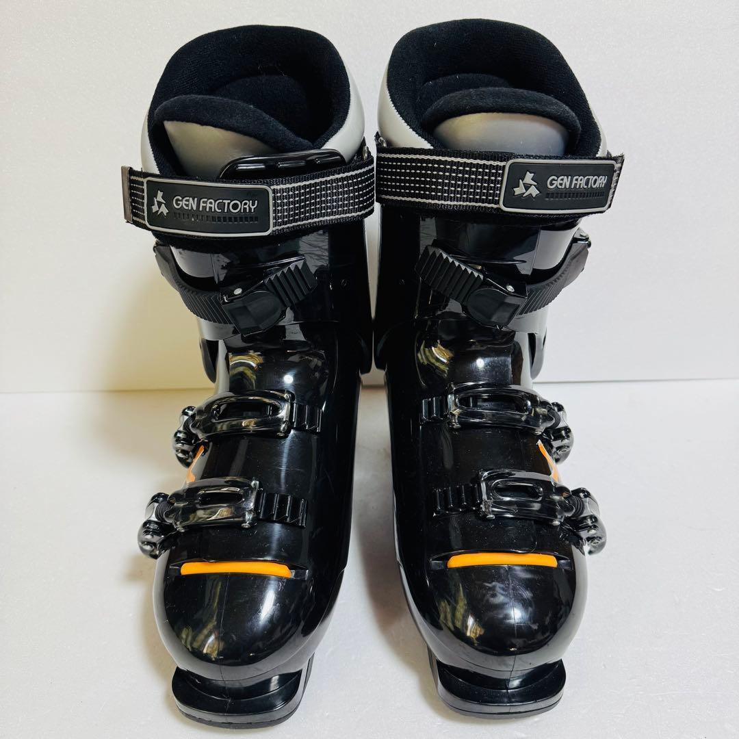 26cm GEN FACTORY 男性用スキーブーツ ブラックサイズ7 初心者
