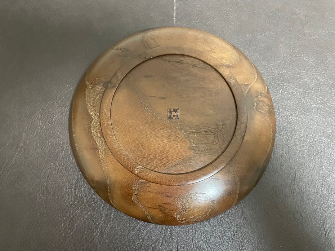 大野昭和斎　干菓子盆　共箱　共布　栞　木工　人間国宝　茶道具