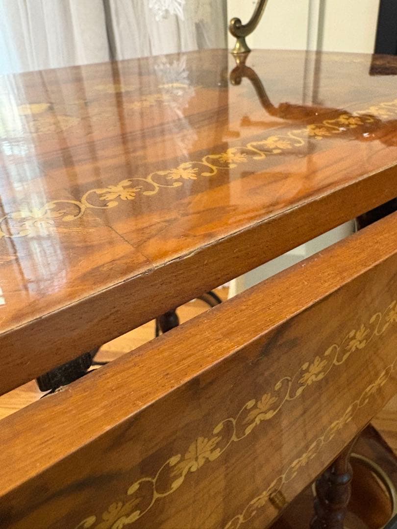 イタリア キッチンワゴン 象嵌 ヴィンテージ バタフライ