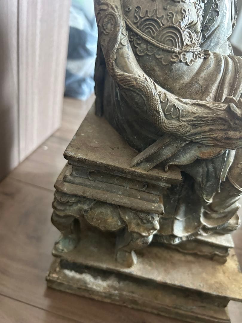 古董，財神像，（大）古銅製，清時代，重10千克