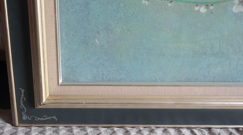 日本画　梅　額装　谷井俊英　F15 51×64cm　68×81cm 2519